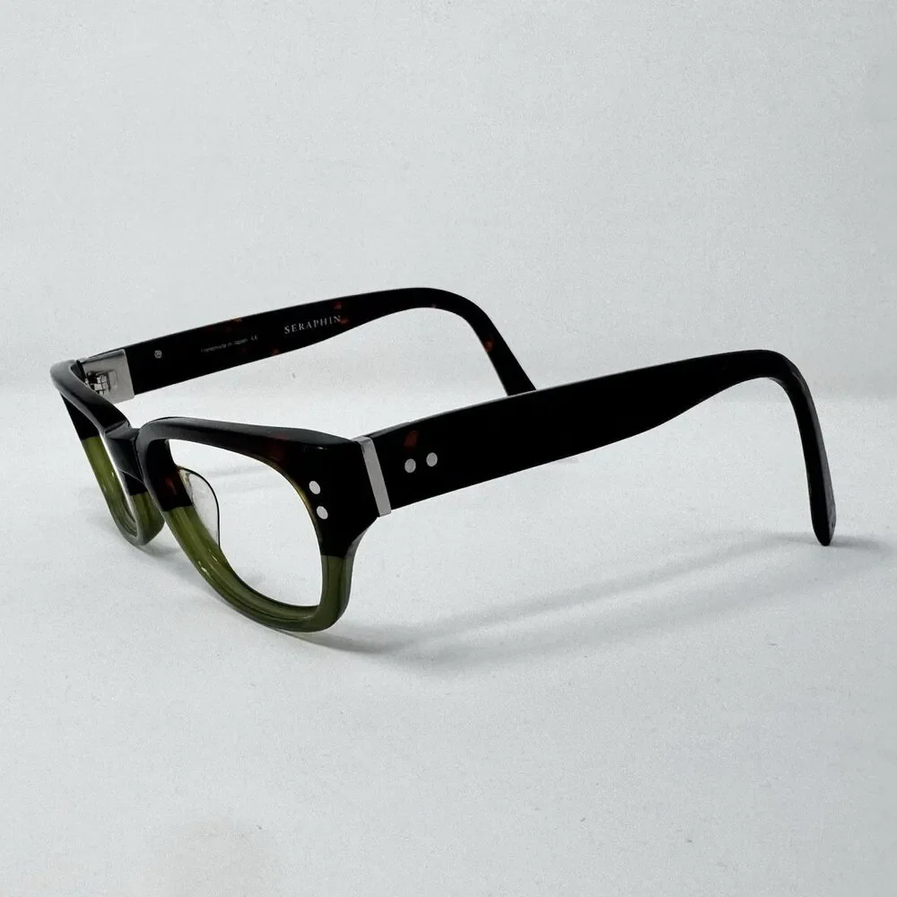 Seraphin Kipling 8572 Dark Tortoise Green Eyeglass Frames 49-19-145